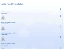 Tablet Screenshot of gentefinadiversidades.blogspot.com