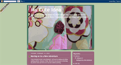 Desktop Screenshot of mycuteidea.blogspot.com