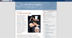 Desktop Screenshot of otroladodelapantalla.blogspot.com