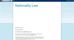 Desktop Screenshot of nationalitylaw.blogspot.com