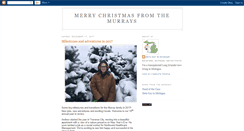 Desktop Screenshot of murrayfamilychristmas.blogspot.com