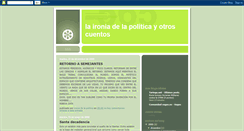 Desktop Screenshot of laironiadelapolitica.blogspot.com