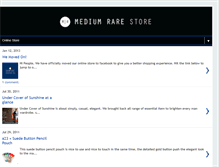 Tablet Screenshot of mediumrare-store.blogspot.com
