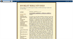 Desktop Screenshot of bookletbiblestudies.blogspot.com