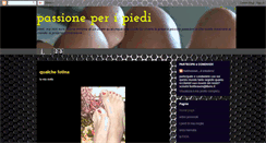 Desktop Screenshot of passionepiedi.blogspot.com