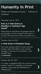 Mobile Screenshot of booksarehumanityinprint.blogspot.com