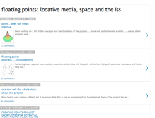 Tablet Screenshot of floatingpointsspace.blogspot.com