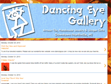 Tablet Screenshot of dancingeyegallery.blogspot.com