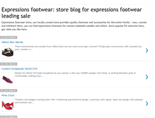 Tablet Screenshot of expressions-footwear.blogspot.com