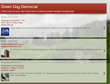 Tablet Screenshot of greendogdemocrat.blogspot.com