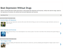 Tablet Screenshot of beatdepressionwithoutdrugs.blogspot.com