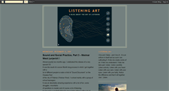 Desktop Screenshot of listeningart.blogspot.com