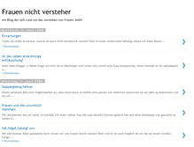 Tablet Screenshot of frauennichtversteher.blogspot.com
