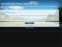 Tablet Screenshot of hellokittynikedunks.blogspot.com