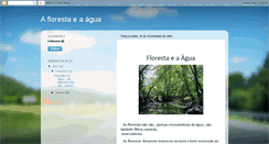 Desktop Screenshot of a-floresta-e-a-agua.blogspot.com