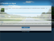 Tablet Screenshot of a-floresta-e-a-agua.blogspot.com