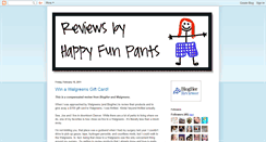 Desktop Screenshot of funpants-reviews.blogspot.com