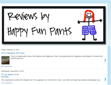 Tablet Screenshot of funpants-reviews.blogspot.com