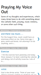 Mobile Screenshot of prayingmyvoiceout.blogspot.com