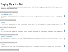 Tablet Screenshot of prayingmyvoiceout.blogspot.com