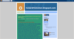 Desktop Screenshot of howardrtransition.blogspot.com