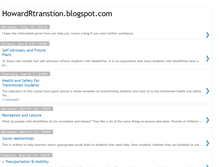 Tablet Screenshot of howardrtransition.blogspot.com
