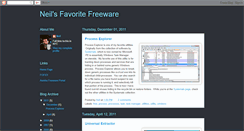 Desktop Screenshot of neilsfreeware.blogspot.com