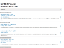 Tablet Screenshot of dirittisindacali.blogspot.com