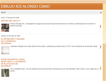 Tablet Screenshot of dibujoiesalonsocano.blogspot.com