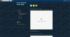 Desktop Screenshot of curlyhowardnewsblog.blogspot.com
