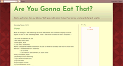 Desktop Screenshot of gonnaeatthat.blogspot.com