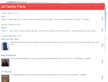 Tablet Screenshot of jetaimeparisever.blogspot.com