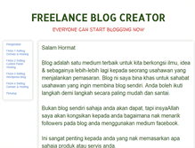 Tablet Screenshot of freelanceblogcreator.blogspot.com