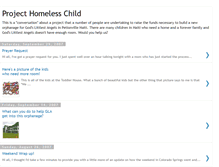 Tablet Screenshot of projecthomelesschild.blogspot.com