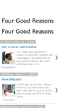 Mobile Screenshot of 4goodreasons.blogspot.com