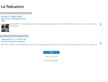 Tablet Screenshot of lapodcasters.blogspot.com