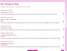 Tablet Screenshot of mydesignerbag.blogspot.com