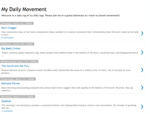 Tablet Screenshot of dailymovement.blogspot.com