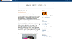 Desktop Screenshot of civildisobedienceispeace.blogspot.com