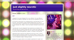 Desktop Screenshot of justslightlyneurotic.blogspot.com