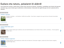 Tablet Screenshot of euskara-eta-natura.blogspot.com
