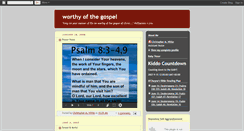 Desktop Screenshot of gospelworthy.blogspot.com