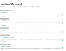 Tablet Screenshot of gospelworthy.blogspot.com