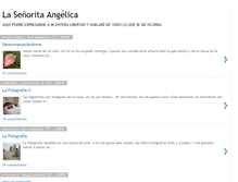 Tablet Screenshot of la-senorita-angelica.blogspot.com