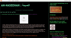 Desktop Screenshot of an-naseehah.blogspot.com