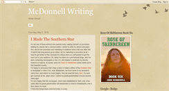 Desktop Screenshot of mcdonnellwrite.blogspot.com