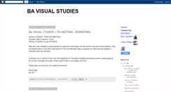 Desktop Screenshot of bavisualstudies.blogspot.com