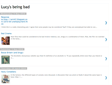 Tablet Screenshot of lucysbeingbad.blogspot.com