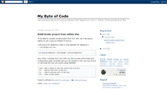 Desktop Screenshot of mybyteofcode.blogspot.com