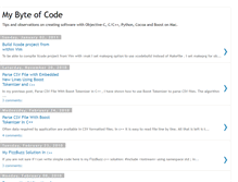 Tablet Screenshot of mybyteofcode.blogspot.com
